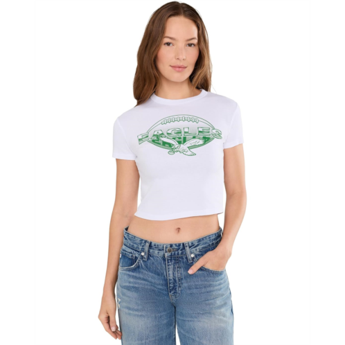 Womens Junk Food Clothing NFL Philadelphia Eagles Repeat Baby Tee
