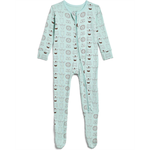 Kickee Pants Kids Print Footie with 2 Way Zipper (Infant)