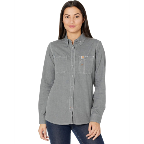Womens Carhartt Flame-Resistant Force Relaxed Fit Long Sleeve Shirt
