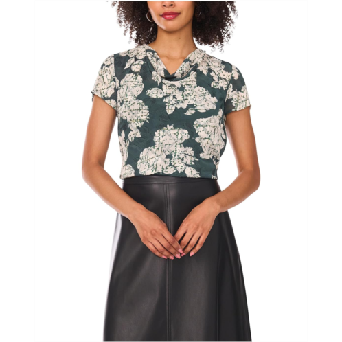 Womens Vince Camuto Cap Sleeve Cowl Front Blouse