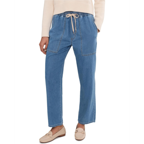 Womens Liverpool Los Angeles Easy Mid-Rise Pull-on Crop Jeans 27 Inseam