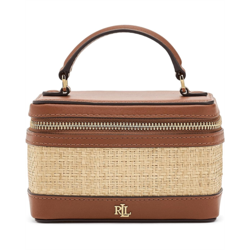 POLO Ralph Lauren Lauren Ralph Lauren Raffia Small Hallee Crossbody Bag