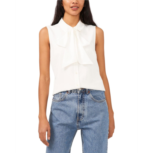 CeCe Sleeveless Bow Blouse