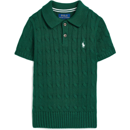 Boys Polo Ralph Lauren Kids Cable-Knit Cotton Polo Sweater (Toddler/Little Kid)