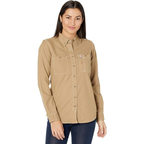 Womens Carhartt Flame-Resistant Force Relaxed Fit Long Sleeve Shirt