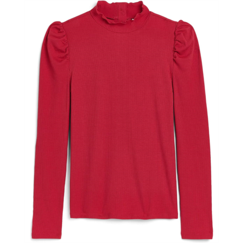 Girls Janie and Jack Ribbed Turtleneck Top (Toddler/Little Kid/Big Kid)