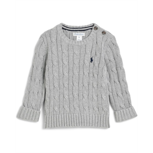 Boys Polo Ralph Lauren Kids Cable-Knit Cotton Sweater (Infant)