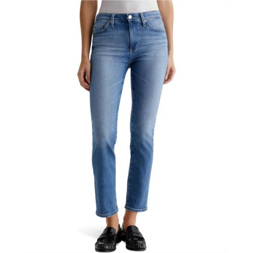 AG Jeans Mari Mid-Rise Slim Straight Jeans in 13 Years Promenade