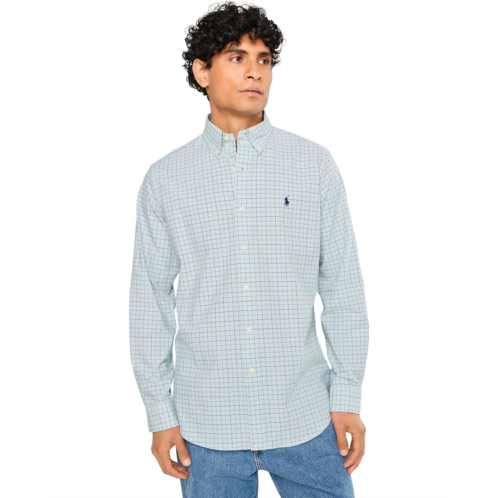 Mens Polo Ralph Lauren Classic Fit Checked Stretch Poplin Shirt