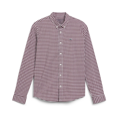Boys Vineyard Vines Kids Skysail Gingham Performance Cotton Shirt (Toddler/Little Kid/Big Kid)