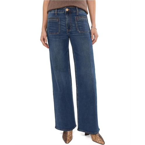 Womens KUT from the Kloth Jodi High-Rise Straight Leg in Charmingly/Medium Base