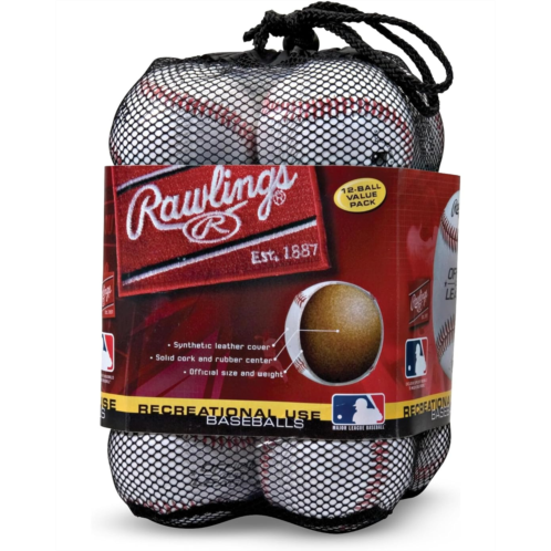Rawlings Official League Recreational Baseballs 12 Count