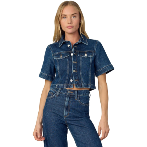 Joe s Jeans Denim Trucker Short Sleeve Top