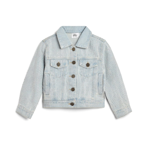 Girls Lola and The Boys Sparkle Crystal Denim Jacket (Little Kid)