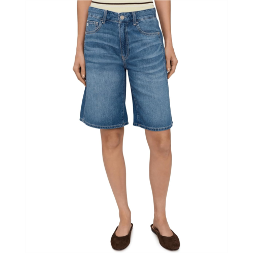 AG Jeans Thalia High-Rise Wide Leg Bermuda in Galaxy