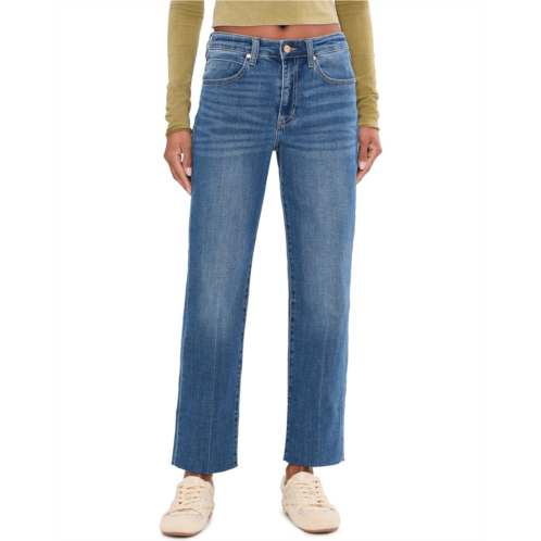 Womens Liverpool Los Angeles 28 Kennedy Mid-Rise Crop Straight Leg Jeans with Blind Hem