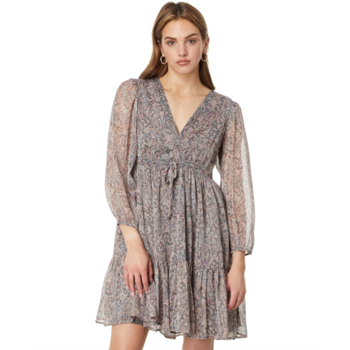 Lucky Brand Printed Chiffon Mini Dress