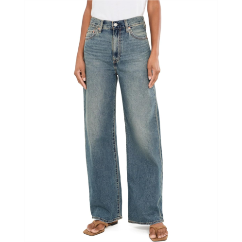Womens Levis Premium Ribcage Wide Leg Jeans