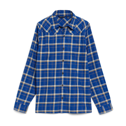 Boys Janie and Jack Plaid Brushed Twill Button-Down Shirt (Toddler/Little Kid/Big Kid)