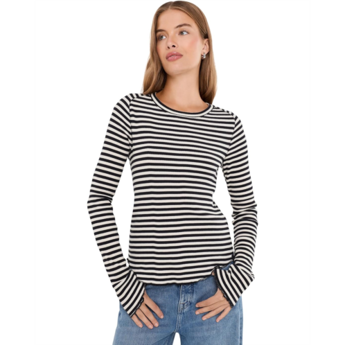 Womens Free People Easy Does It Striped Tee