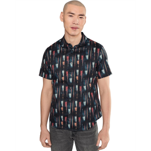 Mens John Varvatos Sean Short Sleeve French Placket Shirt W780f26