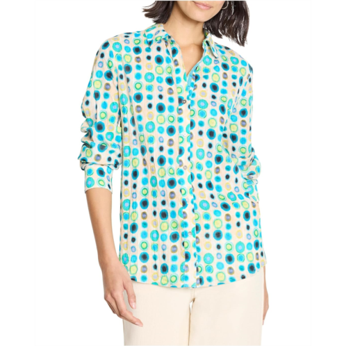 NICZOE Bright Spot Cotton Crinkle Shirt