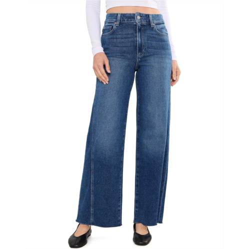 Womens Paige 31 Anessa with Twisted Outseam Panel Raw Hem in Hollyhock