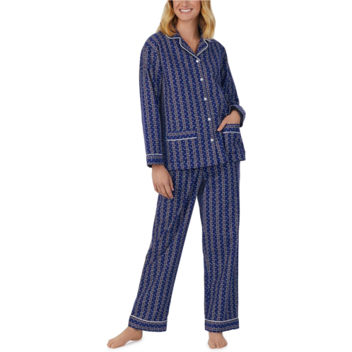 Womens Lanz of Salzburg Classic Notch Collar Flannel PJ Set
