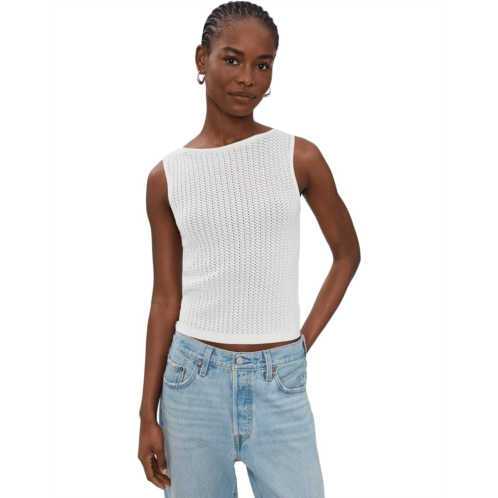 Womens Joes Jeans The Crochet Boatneck Tank