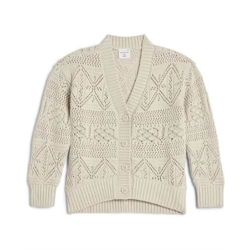 Girls abercrombie kids Pointelle Cardigan (Little Kid/Big Kid)