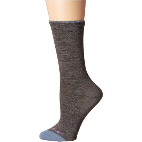 Womens Darn Tough Vermont Solid Basic Crew Light