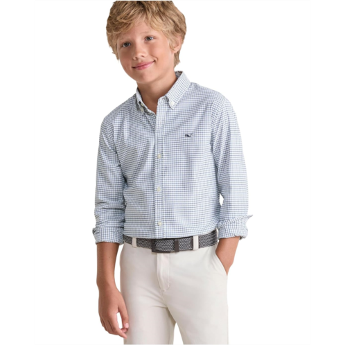 Vineyard Vines Kids Wauwinet Tattersall Performance Cotton Shirt (Toddler/Little Kid/Big Kid)