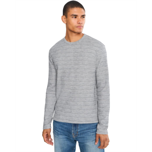 Mens Vince Space Dye Thermal Long Sleeve Crew
