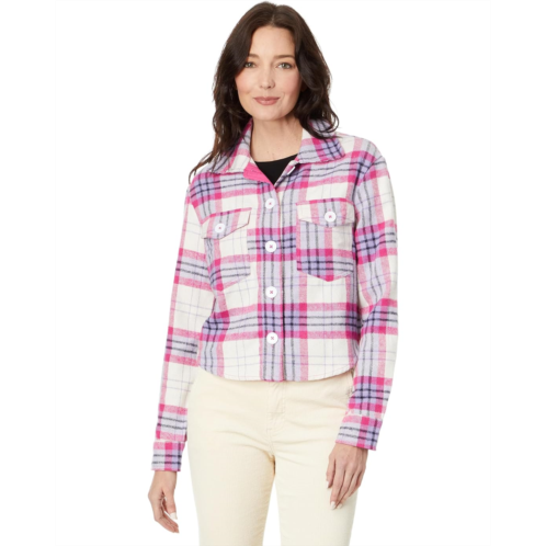 KUT from the Kloth Lora - Crop Shirt Jacket w/ Flap Pockets