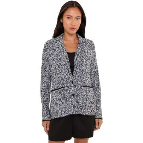 Womens Eileen Fisher Petite Peruvian Cotton Cloud Notch Collar Jacket
