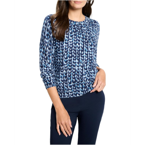 NICZOE Petite Knit Stitch Pure Cotton Sweater