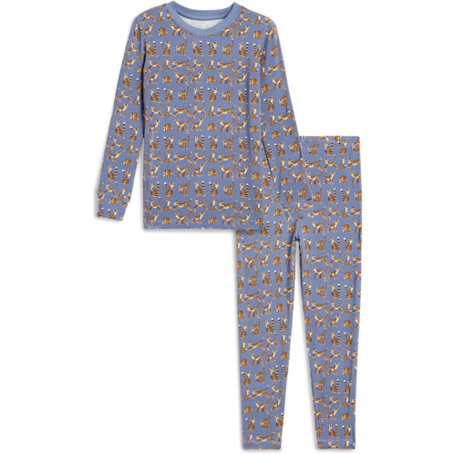 Kickee Pants Kids Print Long Sleeve Pajama Set (Big Kid)