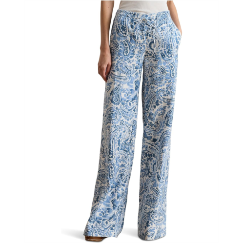 POLO RALPH LAUREN Paisley Linen Wide-Leg Pants