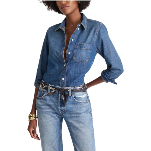 Madewell Perfect Tuckable Shirt In Greendale Wash