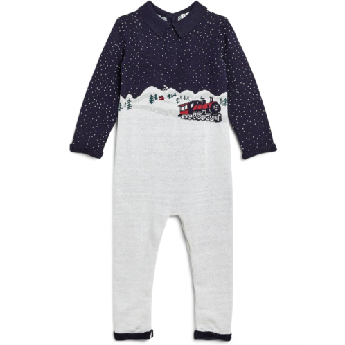 Boys Janie and Jack Scenic Train Sweater One-Piece (Infant)