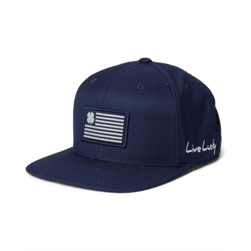 Black Clover American Blue Flat Brim Adjustable Hat
