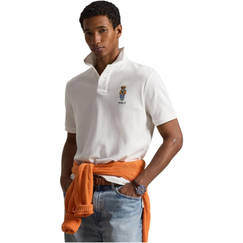 Mens Polo Ralph Lauren Classic Fit Polo Bear Mesh Polo Shirt