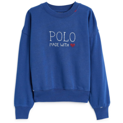 Girls Polo Ralph Lauren Kids Logo Fleece Sweatshirt (Big Kid)