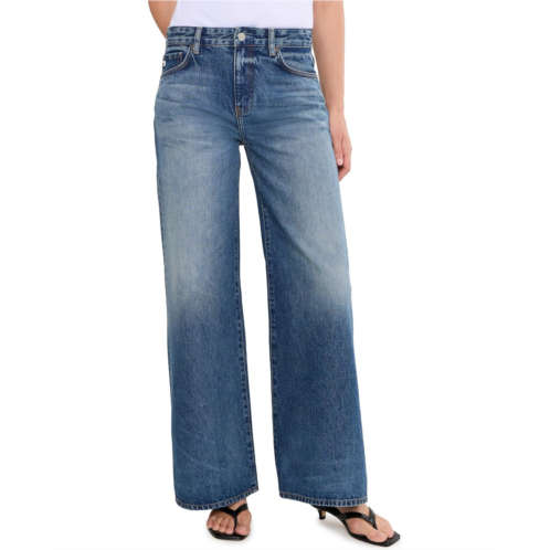 AG Jeans Saige Mid-Rise Wide Leg in Nostalgia
