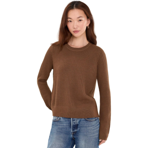 Womens Eileen Fisher Italian Merino Crew Neck Sweater