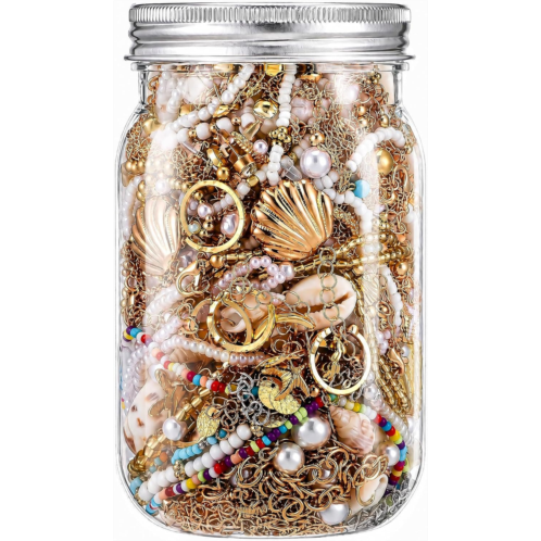 Beach Mystery Jewelry Jar Bundle 50 Pcs Ocean Themed