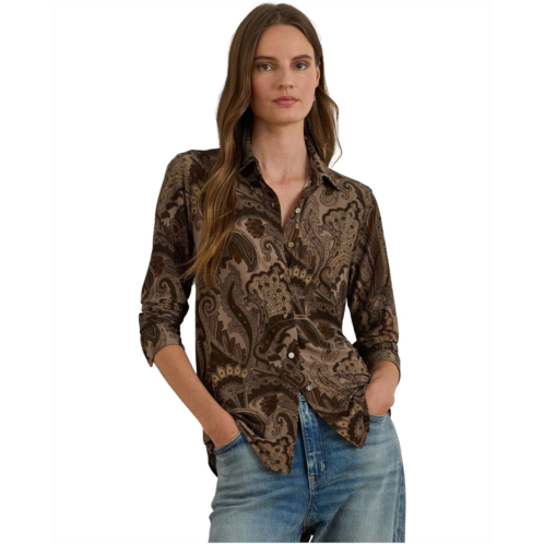 POLO RALPH LAUREN Slim Fit Paisley Jersey Shirt