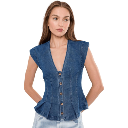 Free People Dylan Denim Vest