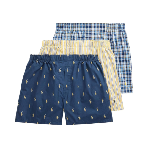 Polo Ralph Lauren Classic Fit 3 Packaged Woven Boxers