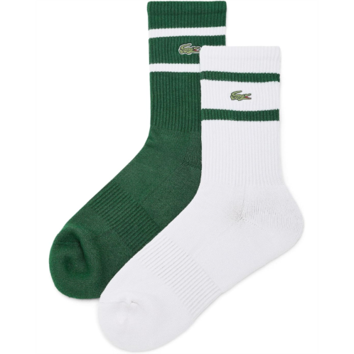 Lacoste 2-Pack Classic Striped Crew Socks
